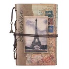 Leather Writing Journal Notebook   Vintage Traveler Notebook Sketchbook A6 Maps