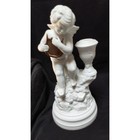 Franklin Mint Exquisite White Angel Candlesticks 1987 Artist Gianni Benvenuti 