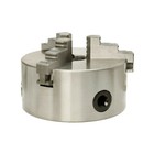 6   3 Jaw Lathe Chuck Self Centering Hardened Plain Back Inside Outside Jaws