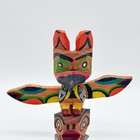 Vintage Northwest  Model Totem Pole Chief White Eagle Family Muckleshoot 6   