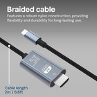 Usb-c To Hdmi Cable 6ft - 4k 60hz -braided Thunderbolt 3 To Hdmi Adapter