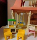 Vintage Little Tikes Grandma s Cottage Pink Roof Dollhouse Grandparents House