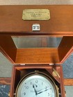 Thomas Mercer Ltd Fusee Ships Clock Marine Chronometer In Wood Case - Read