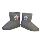 The Children   s Place Toddler Girls Shakey Star Faux Suede Boots Grey Size 5 Nwt 