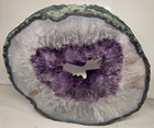 13lb 10 x9   Deep Purple Amethyst Geode Slab Polished Quartz Crystal Specimen