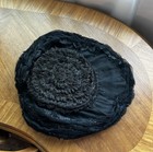 Antique Victorian Black Millinery Hat Wire Framed Handmade Horsehair   Mourning