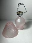 Vintage Enesco Satin Pink Glass Fairy Light 8 25 In  