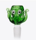 Primium 14mm Green Thick Glass Octopus Bong Bowl Head Piece Bong Bowl Holder