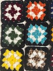 Lot Of 20   5   Granny Squares   Blocks  Multi Color  2