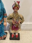 India Art Dolls - Wedding Couple Krishna Hindu - Indian - Set Of 2 W  Pedestals