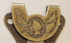 Rare Antique Adv  Clip  Columbia Pants  Standard Of Merit  Money Clothing Clip