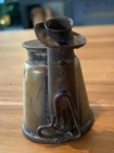 Antique Tin Marked Crown Miners Teapot Lamp May 26  1908