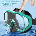 3 Lens Panoramic Snorkel Mask Hd Wide View Anti Fog Diving Mask Adults Kids Swim