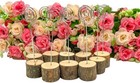 Rustic Real Wood Base Wedding Table Name Number Holder Party Decoration Card