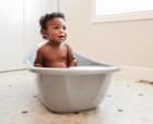 Baby Basics Infant Bath Tub  Includes Air Mesh Sling  Adjustable As Your Baby Gr