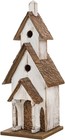 Bird Houses For Outdoors 23 62  H Church Birdhouse Rustic Tall Hand Painted W   