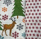 Levtex Home King Bed Christmas Tinsel Quilt   Shams Set  Reversible 3 Pc Deer