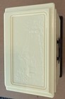 Vintage Chinese Scenery Celluloid 3 Drawer Jewelry Box Dragon Handles