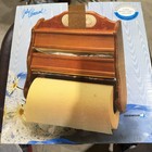 Rare Nib Vtg Marmalade Goose Paper Towel Foil Wooden Wall Holder Cottage Core