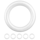 6pcs Unfinished Foam Crafts Diy Foam Craft Foam Circle Rings Diy Foam Wreath