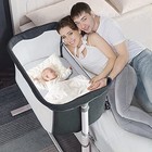 Baby Bassinet   Bedside Sleeper For Baby  Baby Crib Baby Nursery Bed Dark Grey