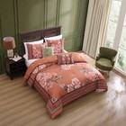 Comforter Set  5 Piece Reversible 100  Cotton 220 Thread Count -taupia