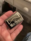 1-marlboro Cigarette Logo On A Black Ice Zippo Lighter