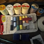Sewing Variety Lot  Thread Pins Needles Knitting Hooks Beads Buttons Etc