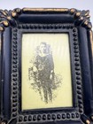 Vintage Miniature Etching Of Boy Black And Gold Frame   Picture   Print