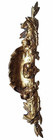 French Gilded Bronze Pediment Salvaged Furniture  Natural Patina 19th Ct Antique