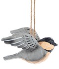 Ganz  bird Tales  Ornament Chickadee - Genuine - Honest - Lovable 3 1 4 