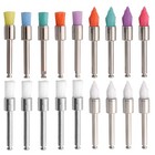 Dental White   Colorful Prophy Polishing Brush Nylon Flat Latch   Tapered Type