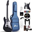 Full Size Electric Guitar 4 4 Hss Pickup Starter Kit With 12 Accessories - Matte
