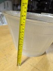  2 Pack  Glass Holophane Prismatic Lamp Shade Heavy Vintage Industrial 8 5 8 