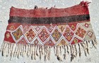 Rare Collectible Fringed Kilim anatolian Handmade Rug  Bohemian Nomad Wall Decor