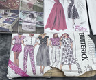 Butterick Vintage Sewing Patterns Dress Jacket Gown Clothing Cut And Uncut