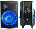 Mr Dj Pbx4500led 15  2-way Pa Dj 4500w Active Powered Bluetooth Karaoke Speaker
