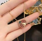 Vca Lucky Spring Open Wings Ladybug Pendant Necklace Box Set