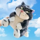 30-cm Black Cat Plush Toy Soft Stuffed Animal Pillow Cute Kawaii Kids Gift Doll