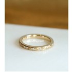 Moissanite Vintage Floral Engraved Wedding Band Gold Silver Platinum Ring