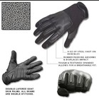 Tactical Gloves Size L Textile Leather Gloves 