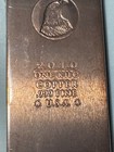 2010 Eagle Head One Kilo  999 Copper Bullion Bar In Plastic