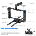Neewer Upgraded Aluminum Alloy Camera Video Cage Film Making Kit    Black blue
