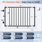 42in Aluminum Cuttable Deck Gate For 42in Railing System Outdoor Aluminum Deck