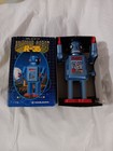 Vintage Masudaya Antique Robot R-35 Wind Up Motor Tin Toy Japan Collection   