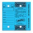 Car Dealer Key Tags Laminated Self Protecting 250 Tags Metal Rings Mixed Color