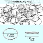 Key Rings Bulk  Split Key Rings  Keychain Rings And Crafts 1 Inch  25mm   100 