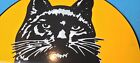 Vintage Black Cat Cigarettes Porcelain Tobacco Gas General Store Sign 12 