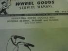 Vintage Reprint Of A Hiawatha Super Doodle Bug Service Manual 24-5501 C  D  E