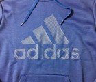 Adidas Men   s Team Issue A Logo Pullover Hoodie Bq8763 Blue Size M